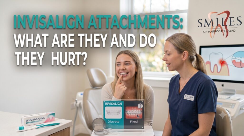 If you’re considering Invisalign in Leeds, you may have heard your dentist mention Invisalign attachments. But what are they, and do Invisalign attachments hurt?